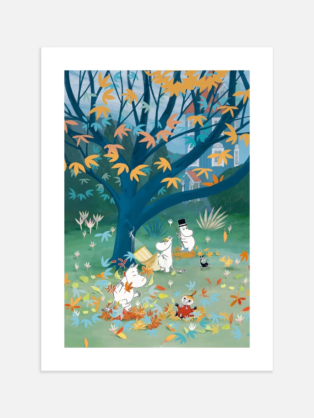 Autumn Tree Moomin & Friends Canvas Art Print – 20x30cm Print Only